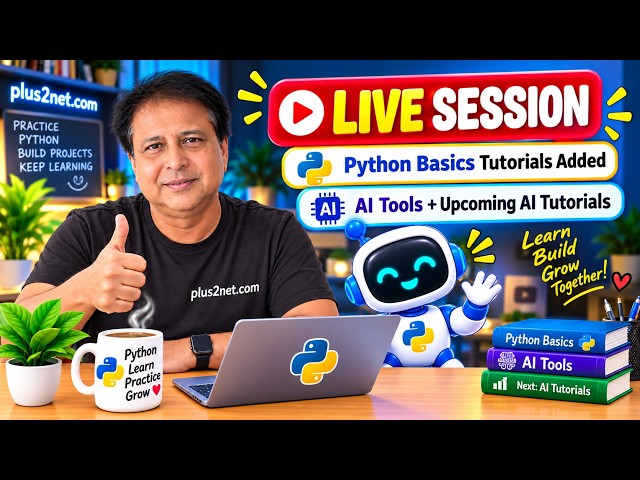 LIVE Today 7:30 PM | AI Sycophancy Explained+ Python list