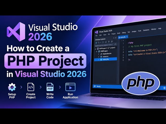 PHP Project in Visual Studio 2026