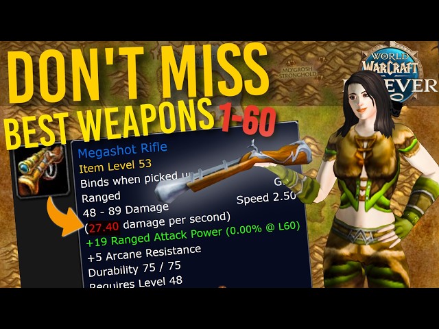 GET THESE FIRST! Best Dungeon Weapons Hunter Guide World of Warcraft Forever