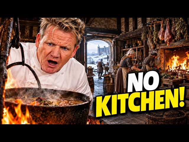 Gordon Ramsay Has to Cook Without a Modern Kitchen in Medieval England