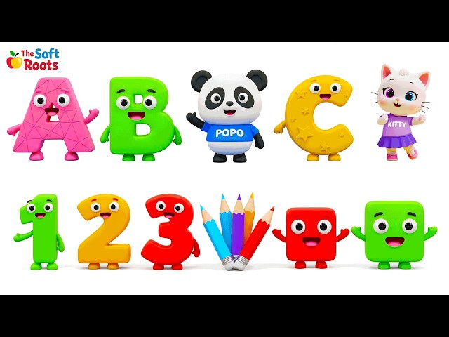 Preschool Learning activities for 3 year olds at home | Learn ABC Phonics Shapes Numbers Colors 🌈