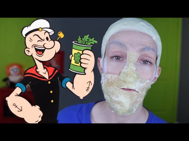 I Turned Myself Into Popeye The Sailor Man ⚓️💪🏼 ( DIY FX Makeup )