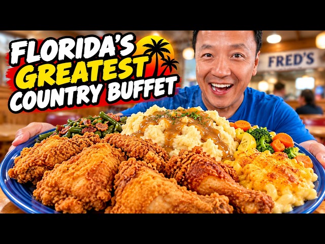 I Spent 24 HOURS Eating at Florida’s MOST LEGENDARY Country Buffet! 🍗