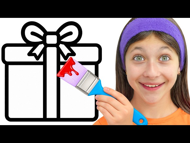 Angel is Painting Birthday Party Items | Fun Learning Video for Toddlers