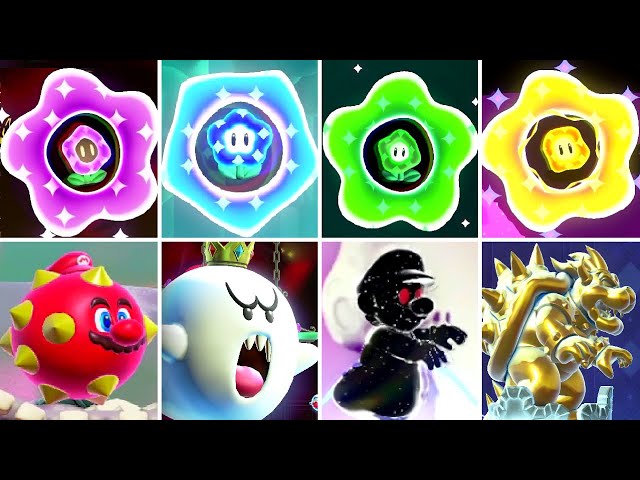 Super Mario Bros Wonder - All Wonder Flowers