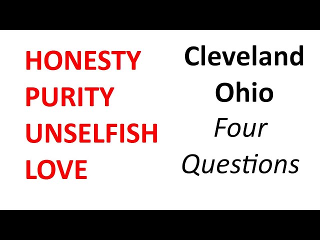 4 Absolutes in Cleveland Ohio --- Four Questions