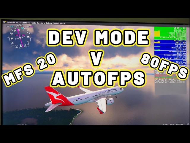  MSFS 2020 TEST TO SEE FPS ACHIEVED WITH DIFFERENT SETTINGS V AUTOFPS WITH IN GAME SETTINGS