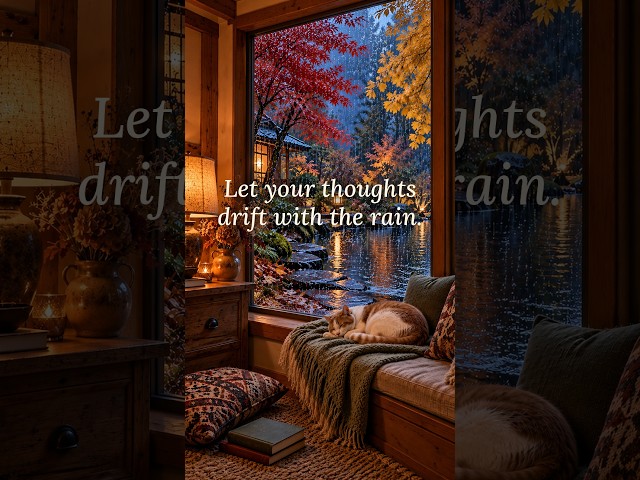 Let your thoughts drift with the rain 🌧️ #sleepmusic  #rainoundforsleep #sleepmusic30minutes