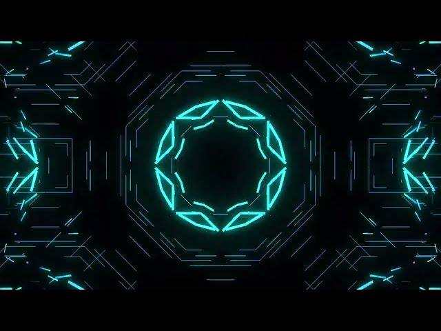 Futuristic Tech Kaleidoscope VJ Loop | Abstract Motion Video Background Stock Footage