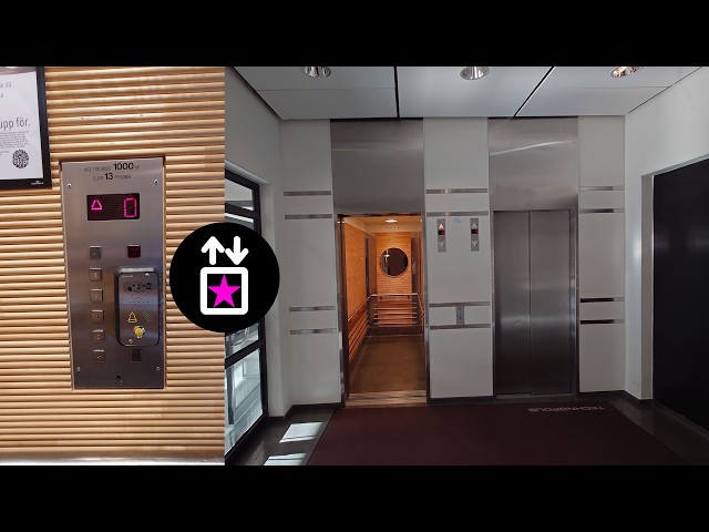 Stockholm, SWE: 1993 Thyssen Traction Elevators at Technopolis | Kronborgsgränd 9, Kista