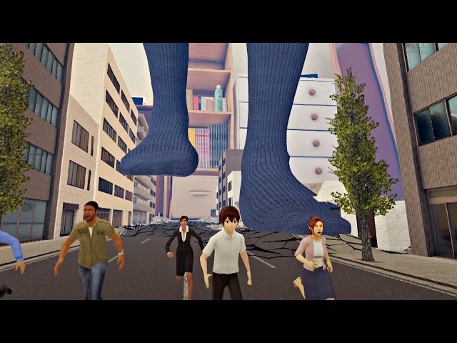 Tiny town destruction - VR180