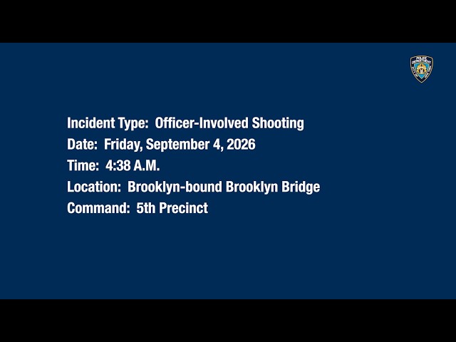 5th Precinct Officer-Involved Shooting September 4, 2026