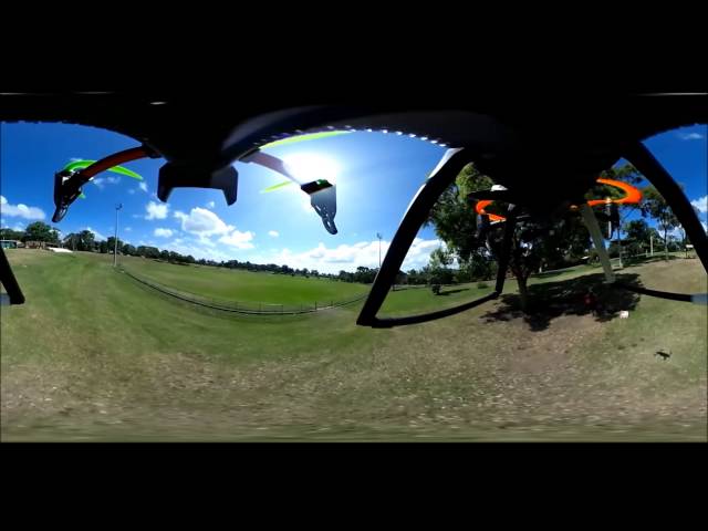 Trying out Ricoh Theta S on Quad