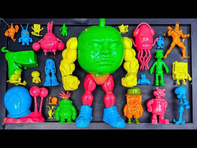 MENBERSIHKAN : SpongeBob, Patrick, Squidward, Sandy, plankton, Gary Mr.Crab,& Anomali.