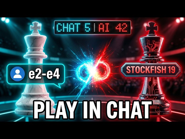 You play a Chess game LIVE using CHAT  | Type a single move like: e2-e4 | StockFish 19 AI
