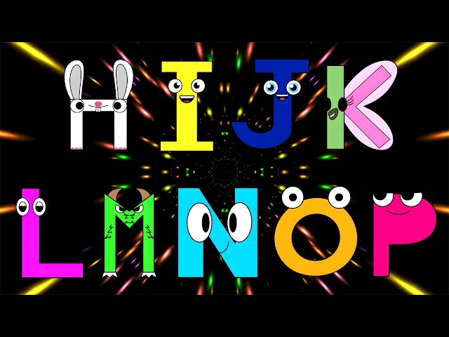Colorful ABC Song | Cute Uppercase Alphabet Characters | Learn A–Z for Kids