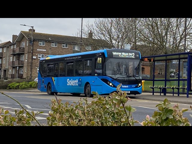 67198 First Solent ADL E200MMC On Route 2 To Paulsgrove Allaway Avenue