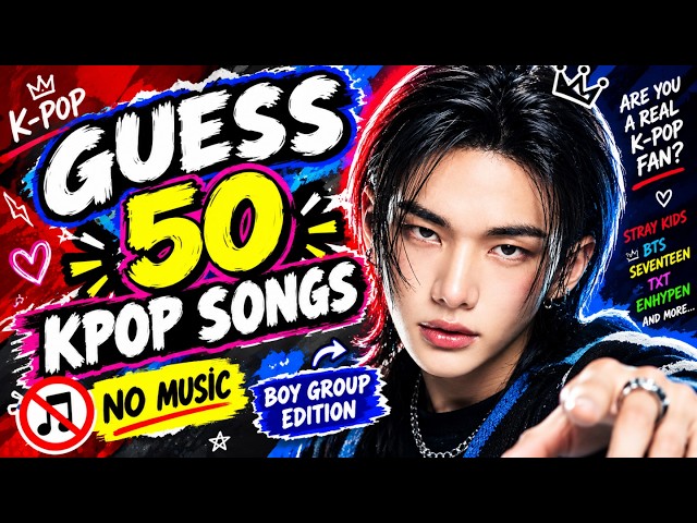 🎬 GUESS 50 KPOP SONGS FROM THE MV | NO MUSIC 🚫 | BOY GROUP EDITION | KPOP QUIZ 2026 🔥🎶