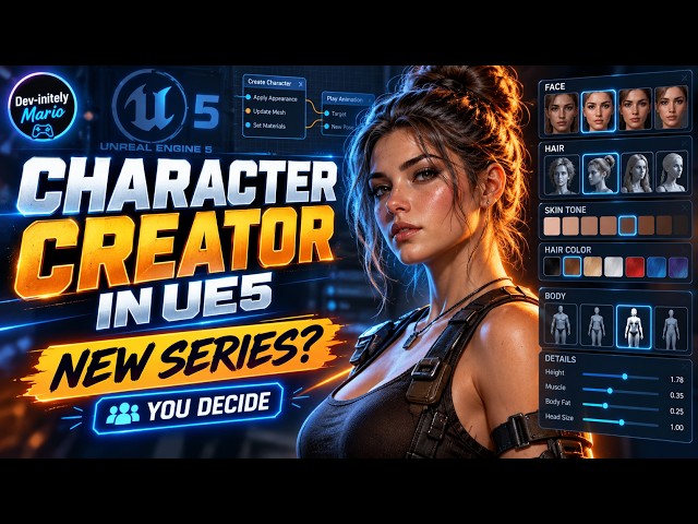 Should We Build a Character Creator in Unreal Engine 5? | New Series Vote