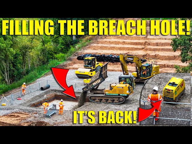 Whitchurch Canal Breach Update, New Excavation Filled In & Lots More!