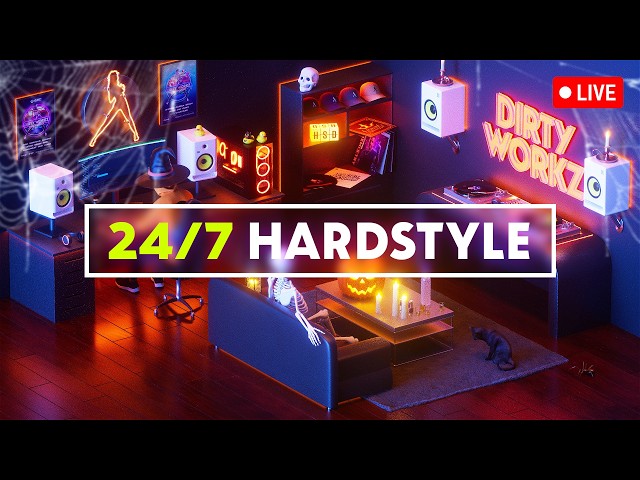 🔴 24/7 Hardstyle - Non-stop Hardstyle Stream - Party, Chill, Game!