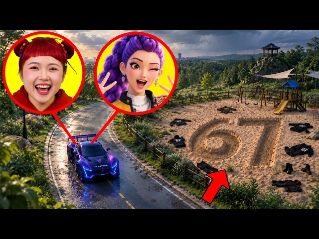 My Drone Filmed KPOP DEMON HUNTERS Helping 67 in Real Life!!