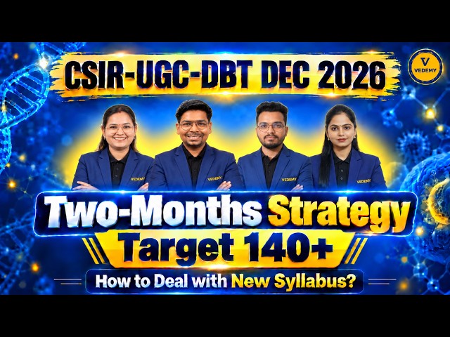 CSIR UGC NET DBT December 2026 | Last 2 Months Strategy 🎯 | Target 140+ Marks | New Syllabus |
