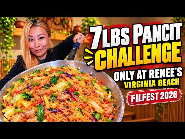 7lb Pancit Challenge at “Only at Renee’s” in Virginia Beach!!! Filfest 2026 