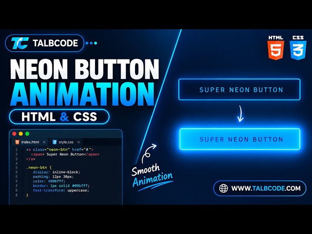 Create a Neon Snake Border Button Animation with CSS
