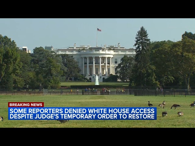 Reporters still blocked from White House despite orders to restore access