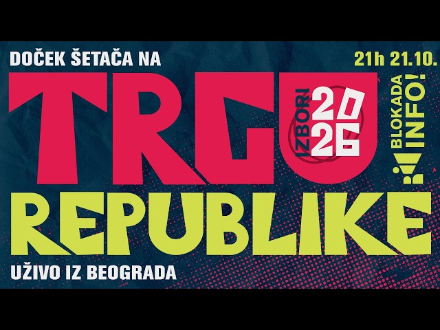 Doček šetača na Trgu republike – Uživo iz Beograda