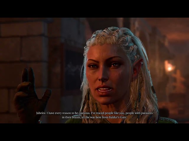 Meeting Jaheira after you've been to Moonrise towers