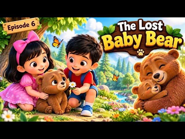 The Lost Baby Bear | Titu & Pinky Cartoon Adventure | Cute Kids Story | Episode 6