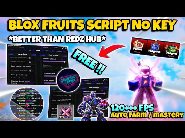New *OP* Blox Fruits Script No Key - Auto Farm, Magnet Tokens, Auto Quest, Fruit ESP, Raid & More! 🔥