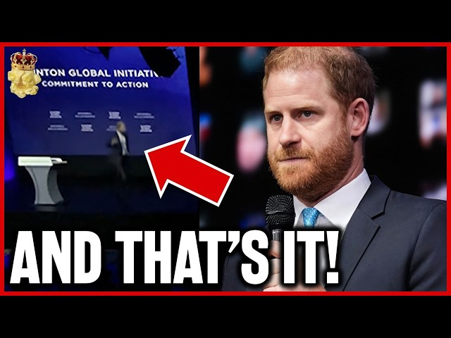 Prince Harry HUMILIATED!? WALKS OFF Stage During Speech After Tech Fail!