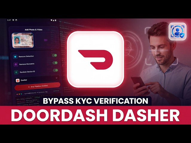 DoorDash Dasher kyc bypass | Virtual Cam Method 2026 | KYC Flow | Deepfake With Ai || Create dos any