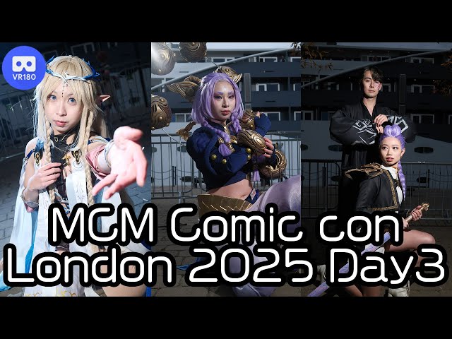 【VR180】MCM comic con London 2025 Oct Cosplay Music Video Day3