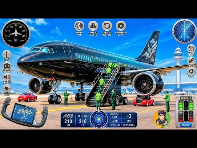 Flight Airplane City Pilot Simulator - Boeing Emergency Landing Goes Wrong 🚨✈️ - Android Gameplay