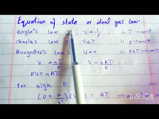 Equation of state | lecture# 02 | Thermal & Statistical Physics| BS physics 