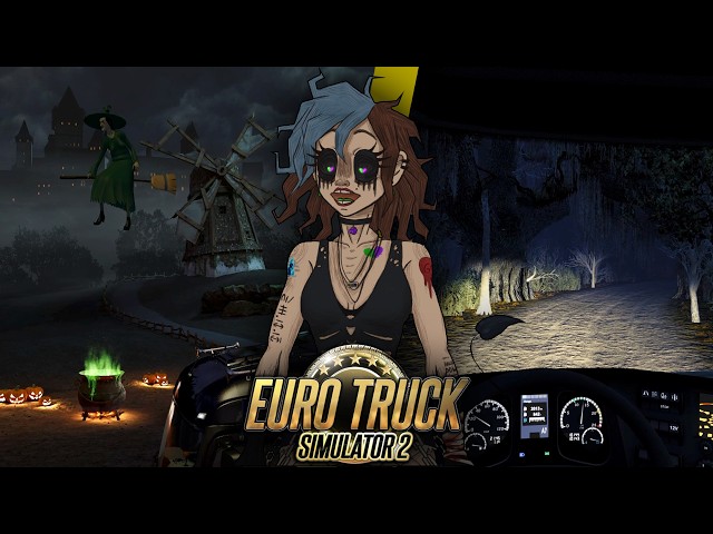 HALLOWEEN EVENT (ft. my Vtuber model) | Euro Truck Simulator 2 (VOD 06)