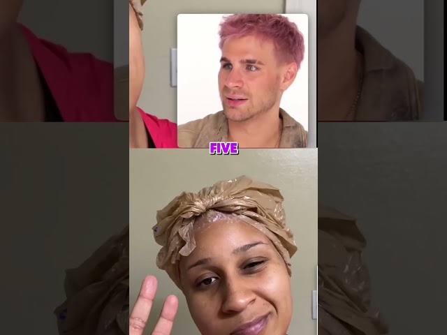 She Dyed Her Hair ROSE GOLD… but Missed a Whole Section! 🌸