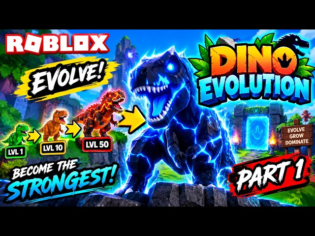 I Became the STRONGEST Dinosaur in Roblox! 🦖 | Dino Evolution | Part 1