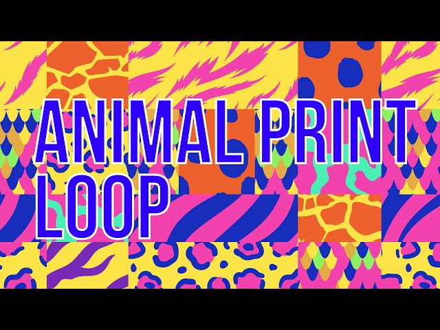 Animal Print design (free vj loop)