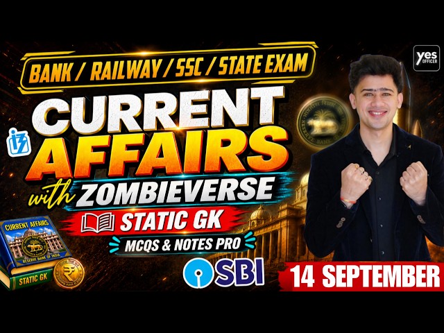 🔴14 September 2026 | Daily Current Affairs | For Bank, Insurance & SSC Exams