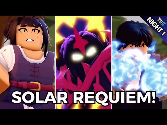 Solar Requiem Night 1 ALL CUTSCENES | Tower Defense Simulator