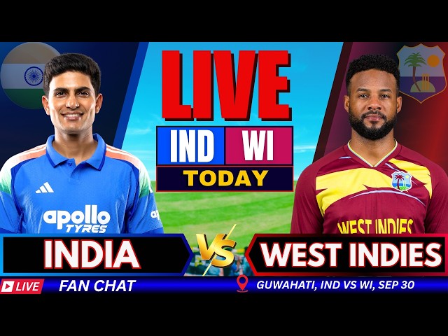 🔴LIVE: IND vs WI, Live 2nd ODI Match | INDIA vs West Indies Live match Today | Live Cricket Fan Chat