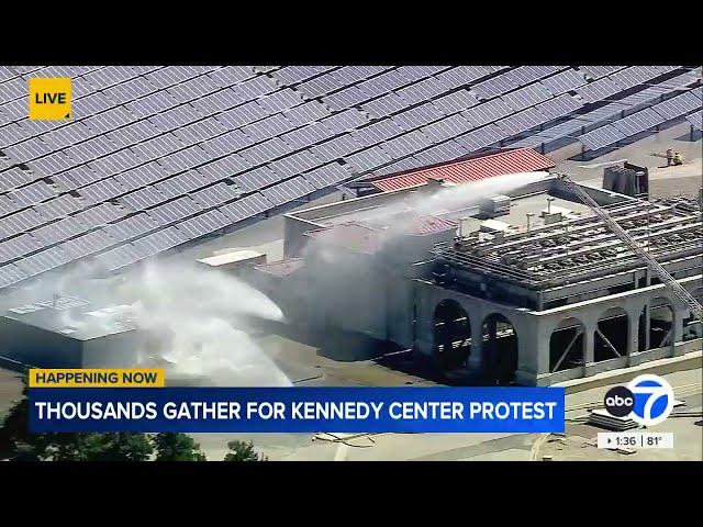Fire erupts at water treatment plant in La Verne