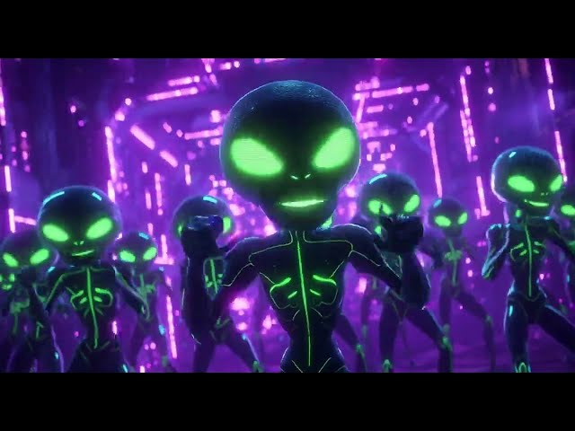 Viral Alien Dance 👽💃 4K Funny Animation - Vj Loop Dance - Everyone’s Using This Alien Party Loop