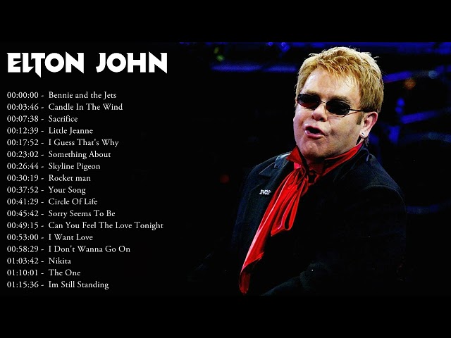 Elton John  Greatest Hits Playlist Full Album - Best Songs Of Elton John  Collection