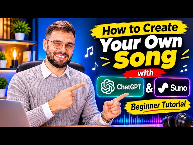 How to Create Your Own Song with ChatGPT & Suno AI | Beginner Tutorial#ChatGPT #contentcreator #ai